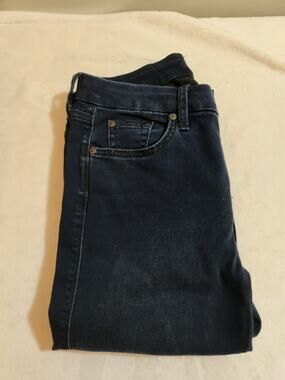 7 For All Mankind Kimmie Straight Jeans Womens 28 Blue 30 X 32 Y2k